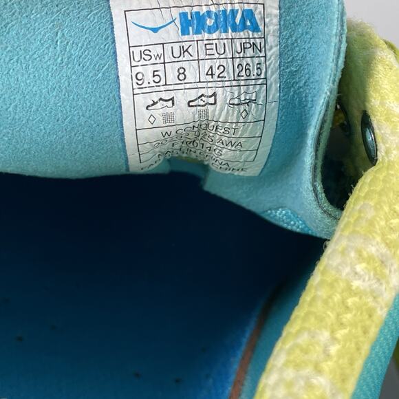 Hola One One Conquest Women’s 9.5 Blue Teal Running Sneakers Athletic Shoes EUC - Picture 9 of 9